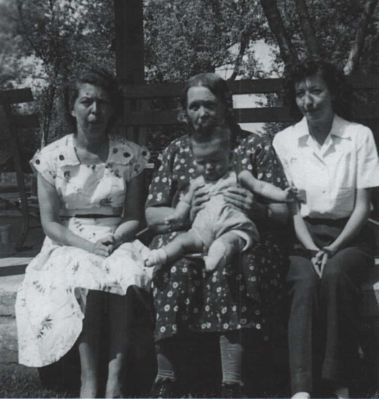 Four Generations

This was shared by Tammy Jorgensen.

Four Generations

Left To Right: Vera Pearl Sisson, Orrie Braytonette Barton Sisson , June Hazel Miller Smith and the baby is Gene P. Smith her son.
