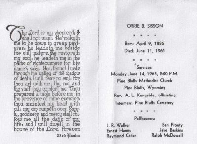 Click to view full size image
==============
Orrie Braytonette Barton Sisson
This Funeral Program was shared by Tammy Jorgensen.
Orrie Braytonette Barton Sisson.
Orrie Braytonette Barton Sisson
This Funeral Program was shared by Tammy Jorgensen.
Orrie Braytonette Barton Sisson.