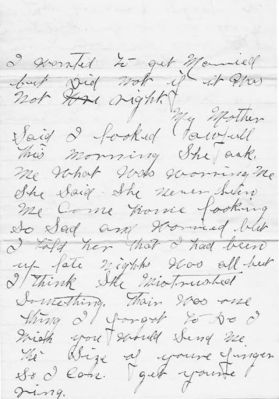 Click to view full size image
==============
Ella M. Bennett
This Letter was shared by Annette Ponto.
This Letter was Sent to Miss Ella M. Bennett, Montour Falls, New York in 1897.
The Letter is discussing a Possible Elopement.
Page 3 of Letter.
Ella M. Bennett
This Letter was shared by Annette Ponto.
This Letter was Sent to Miss Ella M. Bennett, Montour Falls, New York in 1897.
The Letter is discussing a Possible Elopement.
Page 3 of Letter.