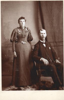 Click to view full size image
==============
Frederick E. Chichester & Catherine Ellen Cross Chichester
THIS IS BEING SHARED
Unidentified Cabinet Card Photo in the Frederick L. Chichester Family Album however; this is believed to be Louis E. Chichester & his Wife, Catherine Ellen Coss Chichester.
There is No Photographer Noted.
Frederick E. Chichester & Catherine Ellen Cross Chichester
THIS IS BEING SHARED
Unidentified Cabinet Card Photo in the Frederick L. Chichester Family Album however; this is believed to be Louis E. Chichester & his Wife, Catherine Ellen Coss Chichester.
There is No Photographer Noted.