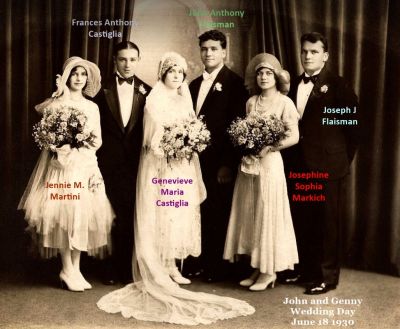 Click to view full size image
==============
John & Jenny Flaisman Wedding
This photo is being Shared by Greg & Theresa Wolf.
The Flaisman's.
John & Genny's Wedding, 18 June 1930
John & Jenny Flaisman Wedding
This photo is being Shared by Greg & Theresa Wolf.
The Flaisman's.
John & Genny's Wedding, 18 June 1930
