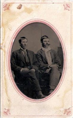 Click to view full size image
==============
J. W. Hill (Left) & Unidentified
This was shared by Dennis Schildauer.
This Tintype Photo States: "J. W. Hill (left)”
J. W. Hill (Left) & Unidentified
This was shared by Dennis Schildauer.
This Tintype Photo States: "J. W. Hill (left)”