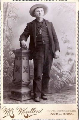 Click to view full size image
==============
Unidentified
This was shared by Dennis Schildauer.
Unidentified Cabinet Card Photo in the Max Delano Hill Family Album.
The Photographer was "McMullen", Adel, Iowa.
Unidentified
This was shared by Dennis Schildauer.
Unidentified Cabinet Card Photo in the Max Delano Hill Family Album.
The Photographer was "McMullen", Adel, Iowa.