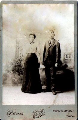 Unidentified

This was Shared by Dennis Schildauer.

Unidentified Cabinet Card Photo in the Dolan/Duff Family Album.

The Photographers name is "Davis", Correctionville, Iowa.
