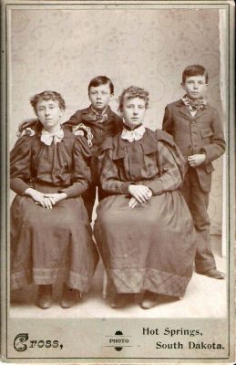 Click to view full size image
==============
Unidentified
This was Shared by Dennis Schildhauer.
Unidentified Cabinet Card Photo in the Dolan/Duff Family Album.
The Photographers Name is "Cross", Hot Springs, South Dakota.
Unidentified
This was Shared by Dennis Schildhauer.
Unidentified Cabinet Card Photo in the Dolan/Duff Family Album.
The Photographers Name is "Cross", Hot Springs, South Dakota.