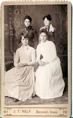 Click to view full size image
==============
Unidentified
This was Shared by Dennis Schildhauer.
Unidentified Cabinet Card Photo in the Dolan/Duff Family Album.
The Photographers name is "J. T. Relf", Decorah, Iowa.
Unidentified
This was Shared by Dennis Schildhauer.
Unidentified Cabinet Card Photo in the Dolan/Duff Family Album.
The Photographers name is "J. T. Relf", Decorah, Iowa.