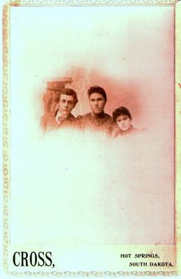 Unidentified

This was Shared by Dennis Schildhauer.

Unidentified Cabinet Card Photo in the Dolan/Duff Family Album.

The Photographers name is "Cross", Hot Springs, South Dakota.
