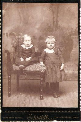 Click to view full size image
==============
Unidentified
This was Shared by Dennis Schildhauer.
Unidentified Cabinet Card Photo in the Dolan/Duff Family Album.
The Photographers name is "Schmidt", Council Bluffs, Iowa.
Unidentified
This was Shared by Dennis Schildhauer.
Unidentified Cabinet Card Photo in the Dolan/Duff Family Album.
The Photographers name is "Schmidt", Council Bluffs, Iowa.