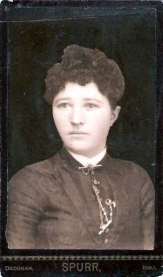 Click to view full size image
==============
Jane "Jennie" Agnes Dolan Duff
This was Shared by Dennis Schildhauer.
This Cabinet Card Photo is of Jane "Jennie" Agnes Dolan Duff.
The Photographers name is "Spurr" Decorah, Iowa.
Jane "Jennie" Agnes Dolan Duff
This was Shared by Dennis Schildhauer.
This Cabinet Card Photo is of Jane "Jennie" Agnes Dolan Duff.
The Photographers name is "Spurr" Decorah, Iowa.