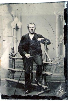 Click to view full size image
==============
Unidentified
This was Shared by Dennis Schildhauer.
Unidentified Tintype Photo in the Dolan/Duff Family Album.
Unidentified
This was Shared by Dennis Schildhauer.
Unidentified Tintype Photo in the Dolan/Duff Family Album.