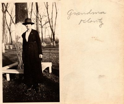 Click to view full size image
==============
Ella Belle (Chezem) Klontz
THIS HAS BEEN RETURNED TO FAMILY
This Photo States: "Grandma Klontz"
NOTE: This Photo is Identified as "Ella Belle (Chezem) Klontz."
Ella Belle (Chezem) Klontz
THIS HAS BEEN RETURNED TO FAMILY
This Photo States: "Grandma Klontz"
NOTE: This Photo is Identified as "Ella Belle (Chezem) Klontz."