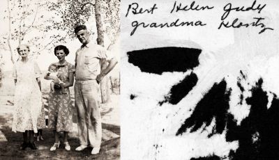 Bert, Helen, Judy & Grandma Klontz

THIS PHOTO IS BEING SHARED

This Photo is Identified as "Elle Belle (Chezem) Klontz, Olla Bert "Dutch" Klontz, Helen May (Klontz) Marqua & Judy Marqua."

The Reverse side of this Photo States: "Bert, Helen, Judy & Grandma Klontz"

