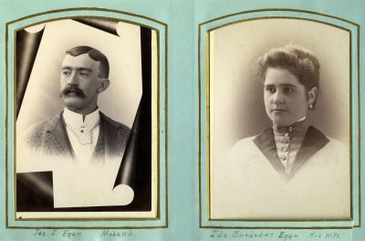Click to view full size image
==============
Ida Jane Snedeker Egan & James S Egan
This was shared by a anonymous member.
These Cabinet Card Photo States:
Left: "Jas S. Egan, Mohawk.
Right: "Ida Snedeker Egan, his wife"
Ida Jane Snedeker Egan & James S Egan
This was shared by a anonymous member.
These Cabinet Card Photo States:
Left: "Jas S. Egan, Mohawk.
Right: "Ida Snedeker Egan, his wife"