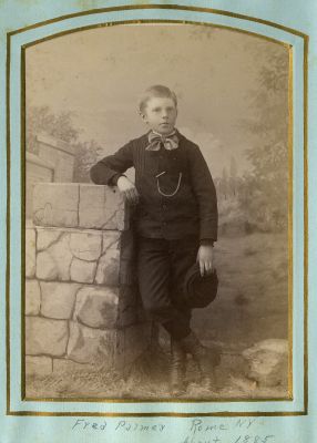 Click to view full size image
==============
Fred Palmer
This was Shared by a anonymous member.
This Cabinet Card Photo States: "Fred Palmer, Rome, New York, About 1885"
Fred Palmer
This was Shared by a anonymous member.
This Cabinet Card Photo States: "Fred Palmer, Rome, New York, About 1885"