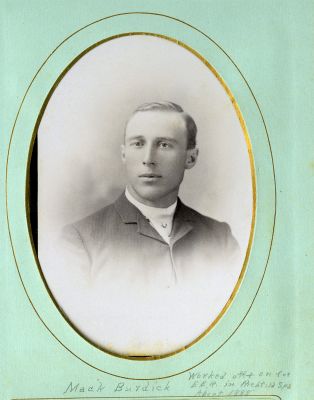 Mack Burdick

This was shared by a anonymous member.

This Cabinet Card Photo States: "Mack Burdick, worked off & on for EER. in Richfield Spa, About 1888."
