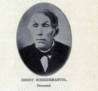 Click to view full size image
==============
Henry Scheidemantel
DIGITAL COPIES ONLY.
This Cabinet Card Photo was Shared by Jacque Callis.
This Photo is of Henry Scheidemantel.
This was researched by Susan Sonju. This was Found in the book
"Carter, Scheidemantel, Rodvang, Talbert, Halvorson, Bucknell,
Olson, Jacobson, Mattison, Silver Springs Creamery", From
Winneshiek County 1905, Iowa.
Published by Anderson Publishing Company in 1905
Henry Scheidemantel
DIGITAL COPIES ONLY.
This Cabinet Card Photo was Shared by Jacque Callis.
This Photo is of Henry Scheidemantel.
This was researched by Susan Sonju. This was Found in the book
"Carter, Scheidemantel, Rodvang, Talbert, Halvorson, Bucknell,
Olson, Jacobson, Mattison, Silver Springs Creamery", From
Winneshiek County 1905, Iowa.
Published by Anderson Publishing Company in 1905
