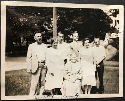 Click to view full size image
==============
Surette Family
This was Shared by Tracey PupDawg Goodwin‎.
This Photo is Labeled Surette Family
This Photo may be part of the Surette family documented on the
chart posted who resided at 59 Gould St, Stoneham, MA between
the 1920's-1980's. Photos were in albums belonging to my great
Aunt Jessie Goodwin who was the wife of Jeremiah Surette.
Surette Family
This was Shared by Tracey PupDawg Goodwin‎.
This Photo is Labeled Surette Family
This Photo may be part of the Surette family documented on the
chart posted who resided at 59 Gould St, Stoneham, MA between
the 1920's-1980's. Photos were in albums belonging to my great
Aunt Jessie Goodwin who was the wife of Jeremiah Surette.