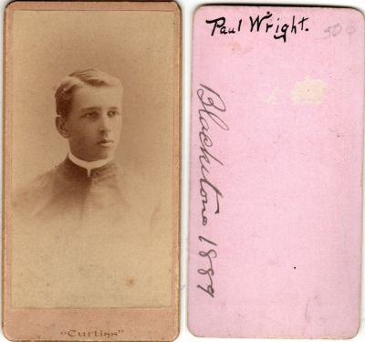 Click to view full size image
==============
Paul Wright
This was Donated by Cheryl Webber/The Terry Girls Genealogy.
This Album is for Paul Wright. This Album will need further investigation as "Blackstone" could be a town or a school.
Paul Wright
This was Donated by Cheryl Webber/The Terry Girls Genealogy.
This Album is for Paul Wright. This Album will need further investigation as "Blackstone" could be a town or a school.