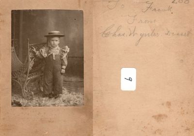 Click to view full size image
==============
Charles Wynter Dossett
This was Donated by Cheryl Webber/The Terry Girls Genealogy.
This photo mounted on board states: "To Frank, From Chas. Wynter Dossett"
Charles Wynter Dossett
This was Donated by Cheryl Webber/The Terry Girls Genealogy.
This photo mounted on board states: "To Frank, From Chas. Wynter Dossett"