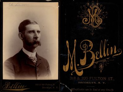 Click to view full size image
==============
Ed Lawson
This Cabinet Card Photo states: "Ed Lawson"
The Photographers name is "M. Bellin", Brooklyn, New York
Ed Lawson
This Cabinet Card Photo states: "Ed Lawson"
The Photographers name is "M. Bellin", Brooklyn, New York