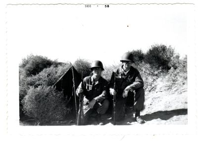 Click to view full size image
==============
Richard Moyer "Dick" LaBarre
This was Donated by Cheryl Webber/The Terry Girls Genealogy.
Unidentified Photo. However, based on other photos Richard Moyer "Dick" LaBarre is on the left.
The Photo was taken in December 1958
Richard Moyer "Dick" LaBarre
This was Donated by Cheryl Webber/The Terry Girls Genealogy.
Unidentified Photo. However, based on other photos Richard Moyer "Dick" LaBarre is on the left.
The Photo was taken in December 1958