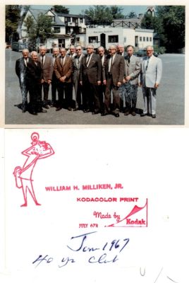 Binney & Smith Company, 1967

THIS WAS DONATED TO CRAYOLA FOR THEIR ARCHIVES

This was Donated by Cheryl Webber/The Terry Girls Genealogy.

This Photo States: "June 1967, 40 yr. Club"

NOTE: The 40 yr. Club was those employees that worked for Binney & Smith for 40 years. They were awarded a service pin for their service & they became part of the 40 yr. Club.

NOTE: These photo's belong to George D. LaBarre Sr. He worked for Binney & Smith for 43 years before retiring.

The Photographers name is "William H. Milliken Jr."

