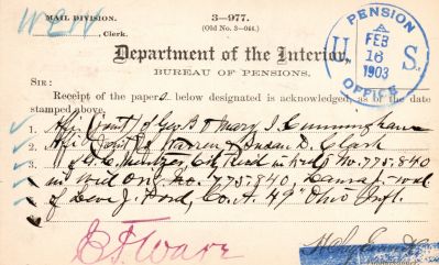 Click to view full size image
==============
Levi Jefferson Ford
THIS HAS BEEN RETURNED TO FAMILY
Pension Papers for Levi Jefferson Ford.
Levi Jefferson Ford
THIS HAS BEEN RETURNED TO FAMILY
Pension Papers for Levi Jefferson Ford.