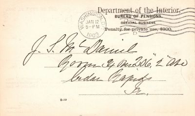 Levi Jefferson Ford

THIS HAS BEEN RETURNED TO FAMILY

Pension Papers for Levi Jefferson Ford.
