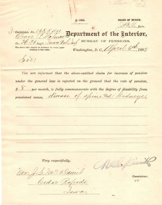 Oliver Perry "OP" Holmes

THIS HAS BEEN RETURNED TO FAMILY

Civil War Pension Papers for Oliver Perry "OP" Holmes.
