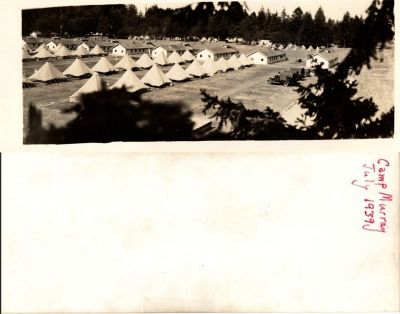 Click to view full size image
==============
Camp Murray
This was shared by Cheryl Webber/The Terry Girls Genealogy.
This photo states: "Camp Murray, July 1939"
Camp Murray
This was shared by Cheryl Webber/The Terry Girls Genealogy.
This photo states: "Camp Murray, July 1939"