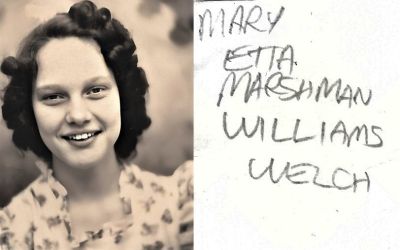 Click to view full size image
==============
Mary Etta Marshman Williams Welch
THIS HAS BEEN RETURNED TO FAMILY
This photo states: "Mary Etta Marshman Williams Welch
Mary Etta Marshman Williams Welch
THIS HAS BEEN RETURNED TO FAMILY
This photo states: "Mary Etta Marshman Williams Welch