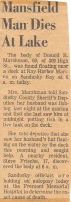 Click to view full size image
==============
Donald Ray Marshman Sr.
THIS HAS BEEN RETURNED TO FAMILY
This News Article is for "Donald Ray Marshman Sr."
Donald Ray Marshman Sr.
THIS HAS BEEN RETURNED TO FAMILY
This News Article is for "Donald Ray Marshman Sr."