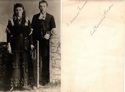 E. Norman Freeman & Lou (Freeman) Reeder

This was Donated by Kellye C. Kosanda

This photo states: "E Norman Freeman & Lou (Freeman) Reeder"
