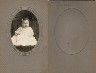 Click to view full size image
==============
Wesley Edward “Wes” Morris
This was Donated by by Cheryl Webber/The Terry Girls Genealogy.
This photo mounted on board states: "Wesley E. Morris, one year old"
The Photographers name is "Wilson Studio", Walla Walla, Washington
Wesley Edward “Wes” Morris
This was Donated by by Cheryl Webber/The Terry Girls Genealogy.
This photo mounted on board states: "Wesley E. Morris, one year old"
The Photographers name is "Wilson Studio", Walla Walla, Washington