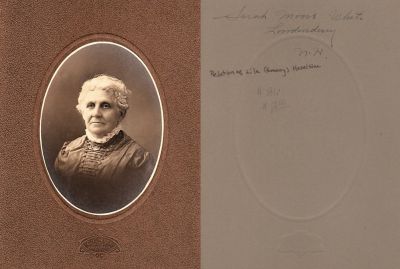 Click to view full size image
==============
Sarah A. Moore White
THIS HAS BEEN RETURNED TO FAMILY
This Cabinet Card Photo was Donated by Karen Kleinberg.
This Cabinet Card Photo States: "Sarah Moore White", Londonderry, New Hampshire.
Sarah A. Moore White
THIS HAS BEEN RETURNED TO FAMILY
This Cabinet Card Photo was Donated by Karen Kleinberg.
This Cabinet Card Photo States: "Sarah Moore White", Londonderry, New Hampshire.