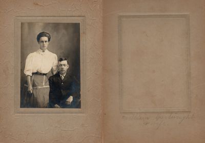 Click to view full size image
==============
William Cartwright & Wife
This photo mounted on board states: "William Cartwright & wife"
William Cartwright & Wife
This photo mounted on board states: "William Cartwright & wife"