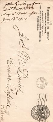 Click to view full size image
==============
John Rickert Amidon
THIS HAS BEEN RETURNED TO FAMILY
Pension Papers for John Rickert Amidon.
John Rickert Amidon
THIS HAS BEEN RETURNED TO FAMILY
Pension Papers for John Rickert Amidon.