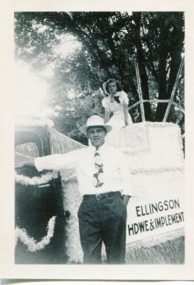 Click to view full size image
==============
Cambridge Parade 1947
This was Shared by Candace Elemina‎.
Manfred Lindell in front of Ellingson's Hardware & Implement float - 1947 Cambridge Parade. He was the driver for this float.
Cambridge Parade 1947
This was Shared by Candace Elemina‎.
Manfred Lindell in front of Ellingson's Hardware & Implement float - 1947 Cambridge Parade. He was the driver for this float.
