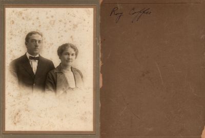Click to view full size image
==============
Roy Coffee & Unidentified Woman
This cut photo mounted on board states: "Roy Coffee"
Roy Coffee & Unidentified Woman
This cut photo mounted on board states: "Roy Coffee"