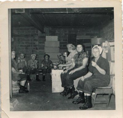 Click to view full size image
==============
Cambridge Chicken Processing Plant
This Photo was shared by Candace Elemina‎.
Back reads...Having lunch in the basement 1949. Lizzy Lindell (2nd from right) at the chicken processing plant in Cambridge, Minnesota.
Cambridge Chicken Processing Plant
This Photo was shared by Candace Elemina‎.
Back reads...Having lunch in the basement 1949. Lizzy Lindell (2nd from right) at the chicken processing plant in Cambridge, Minnesota.