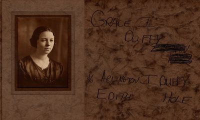 Click to view full size image
==============
Grace Irene Duffy
THIS HAS BEEN RETURNED TO FAMILY
This Photo States: "Grace I. Duffy. D/O Arlington John Duffy & Edith Hole"
Grace Irene Duffy
THIS HAS BEEN RETURNED TO FAMILY
This Photo States: "Grace I. Duffy. D/O Arlington John Duffy & Edith Hole"