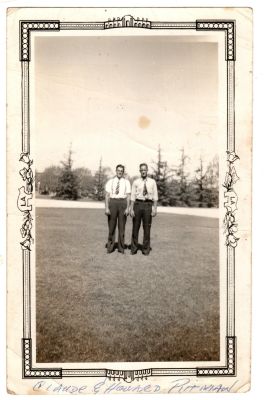 Claude K. & Howard A. Pittman

THIS HAS BEEN RETURNED TO FAMILY

This was Donated by by Cheryl Webber/The Terry Girls Genealogy.

This photo states: "Claude & Howard Pittman"
