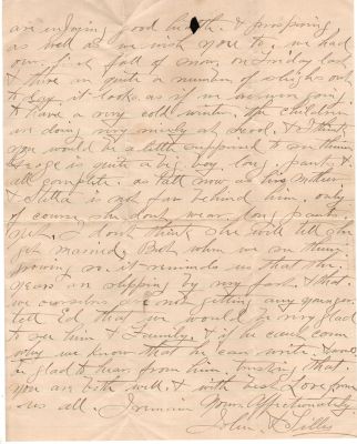 Click to view full size image
==============
John Dean Letter Page 2
THIS HAS BEEN RETURNED TO FAMILY
John Dean Letter. Dated 27 November 1892
Page 2 of 2
John Dean Letter Page 2
THIS HAS BEEN RETURNED TO FAMILY
John Dean Letter. Dated 27 November 1892
Page 2 of 2