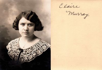Click to view full size image
==============
Claire Murray
This photo states: "Claire Murray"
Claire Murray
This photo states: "Claire Murray"