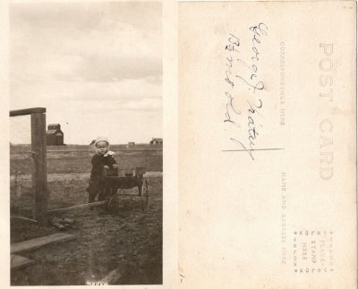 Click to view full size image
==============
George J. Vratny
This Real Photo Postcard (RPPC) states: "George J. Vratny, 13 1/2 months old"
George J. Vratny
This Real Photo Postcard (RPPC) states: "George J. Vratny, 13 1/2 months old"