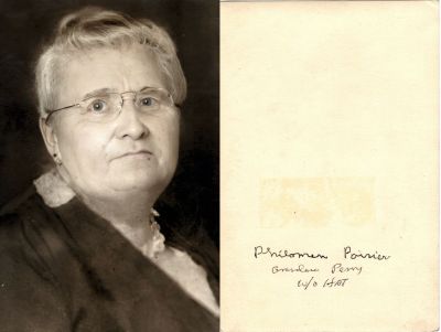 Click to view full size image
==============
Maria Philimon “Mabel” Beleveau Perry
THIS HAS BEEN BEEN RETURNED TO FAMILY
This was Donated by Sue Poole.
This photo states: "Philomene Poirier, Grandma Perry, w/o hat"
NOTE: This is Maria Philimon “Mabel” Beleveau Perry, spouse to Calixte Poirier.
Maria Philimon “Mabel” Beleveau Perry
THIS HAS BEEN BEEN RETURNED TO FAMILY
This was Donated by Sue Poole.
This photo states: "Philomene Poirier, Grandma Perry, w/o hat"
NOTE: This is Maria Philimon “Mabel” Beleveau Perry, spouse to Calixte Poirier.