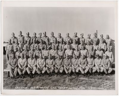 107th Armored Cavalry Regiment, Ohio National Guard [O.N.G.], Camp Grayling, Michigan, 1952

THIS WAS SHARED BY DEREK GIBBS

This photo is of the 107th Armored Cavalry Regiment, Ohio National Guard [O.N.G.], Camp Grayling, Michigan in 1952
