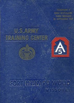 Click to view full size image
==============
Company F, First Battalion, Third Brigade, 21 September 1967, Fort Leonard Wood, Missouri
This was Donated.
This Book housed the Military Photo.
The Book is for Company F, First Battalion, Third Brigade, 21 September 1967
Company F, First Battalion, Third Brigade, 21 September 1967, Fort Leonard Wood, Missouri
This was Donated.
This Book housed the Military Photo.
The Book is for Company F, First Battalion, Third Brigade, 21 September 1967