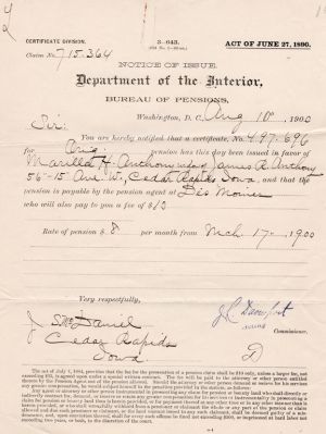 James R. Anthony

This was Donated by Mary Muhlfeld

James R. Anthony Civil War Document
