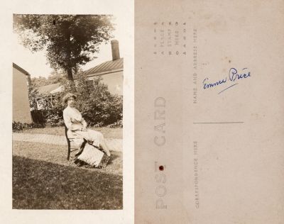 Click to view full size image
==============
Emma Price
This Real Photo Postcard (RPPC) states: "Emma Price"
Emma Price
This Real Photo Postcard (RPPC) states: "Emma Price"